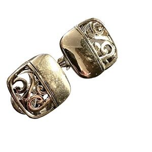 Napier Vintage Silver Tone Clip On Earrings